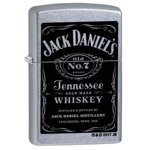 ZIPPO 24779 Windproof Lighter Jack Daniels Label Street Chrome Finish