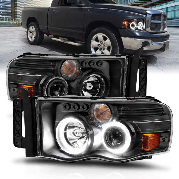 ANZO 111490 Projector Headlamps Fits Dodge Ram 1500