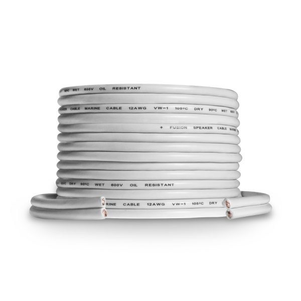 FUSION 0101289810 Climb Speaker Wire 12 AWG 50FT (15.24M) Roll - 010-12898-10, Black