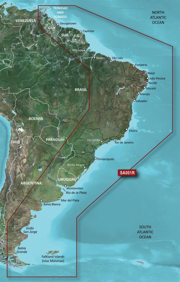 GARMIN 010-C1062-00 VSA001R-g3 South America East Coast, SD Card