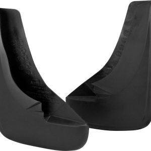 HOPKINS 6402 Mud Flap; Pro-Fit; Multi-Fit; Set Of 2; Contoured; Without Logo; Black; OE-Approved Material; Screw On