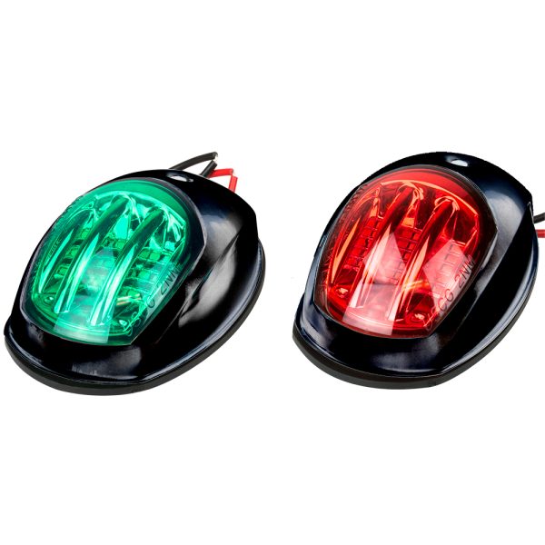 SEA-DOG 400073-1 BLACK LED NAVIGATION LIGHTS - PORT & STARBOARD
