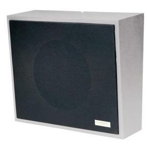 VALCOM V-1052C 8in Amplified Wall Speaker, Metal, Black