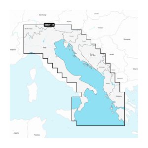 GARMIN 010-C1239-20 ITALY ADRIATIC SEA GARMIN NAVIONIC, Compatible With Chart Plotters; Detailed Coverage Of Po River And The Adriatic Coast Of Italy Slovenia Croatia Albania The Western Coast Of Greece And Southern Italy; Region Code: NSEU014R