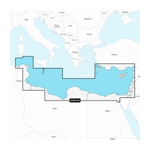 GARMIN 010-C1241-00 MEDITERRANEAN SEA SOUTHEAST GARMIN, Compatible With Chart Plotters; Detailed Coverage Of Eastern Mediterranean Coast From Tunis Tunisia To Antalya Turkey; Region Code: NVEU016R; On SD/ Micro-SD Card