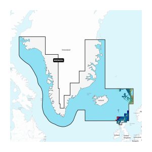 GARMIN 010-C1270-00 GREENLAND & ICELAND GARMIN NAVIONIC, Compatible With Garmin GPS Navigation Systems/ Chart Plotters; Detailed Coverage Of Greenland Iceland Faeroe Islands Shetland Islands Orkney Islands And Northern Tip Of Britain