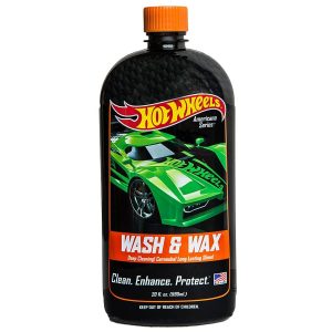 HOT WHEELS HWWW-20 Americana Series Premium - WASH & WAX (20 oz) INCH Car Care Products INCH Car Wash Soap with High Lubricity INCH Biodegradable Car Detailing Supplies INCH Car Cleaning Supplies