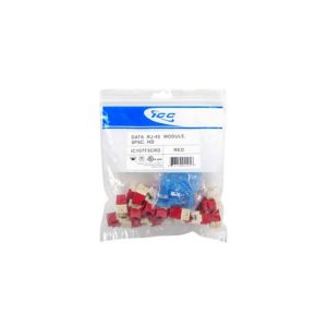 ICC IC107F5CRD MODULE, CAT 5e, HD, 25 PK, RED
