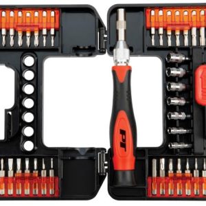 PERFORM TOOL W1735 37Pc in 37 in 1 Precision Screwdriver Set with 35 Bits for Electronics Repairs, Perfect for Repair Work on Computer, PC, MacBook, Laptop, Tablet, iPhone, Xbox, Game Console