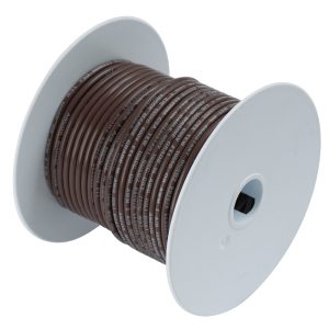 ANCOR 108210 BROWN 10 AWG TINNED COPPER WIRE - 100