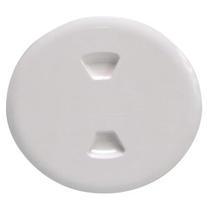 BECKSON DP50-W 5 INCH TWIST OUT DECK PLATE WHITE 5.5 INCH CUTOUT