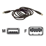 BELKIN F3U134B06 USB Extension Cable - Type A Male USB - Type A Female USB - 6ft A-M/F DSTP