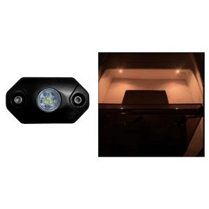 BLACK OAK RL-A ROCK ACCENT LIGHT - AMBER - BLACK HOUSING