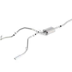 BORLA 140536 Cat-Back Sys. for 14-18 Chevrolet Silv. 1500/ GMC Sierra 1500/2019 Silv. 1500 LD/Sierra 1500 LD ONLY 5.3L V8 AT/MT 2&4WD Ext. Cab (6FT 7 INCH) Bed 143.5 INCH WB/Crew Cab (5FT 9 INCH) Bed 143.5 INCH WB