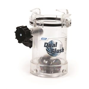 CAMCO 39072 Dual Flush RV Holding Tank Rinser | Features Two-Way Jet Cleaning Action, a 5-Inch Long Clear Polycarbonate Design, and Helps Reduce Odors and Malfunctions in RV Holding Tanks and Hoses