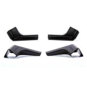 CAMCO 42452 RV Gutter Spouts with Built-In Extensions | Direct Rain Water Runoff Away from the RV | Features an Easy Installation, a Sun Resilient Resin Construction, and Comes in a 4-Pack of Black