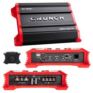 CRUNCH GP-1500.1 Ground Pounder 1 x 750 @ 4 Ohms 1 x 7500 @ 2 Ohms N/A @ 1 Ohms Class A/B