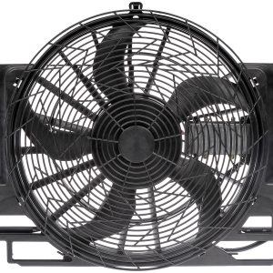 DORMAN 621-213 A/C Condenser Fan Assembly Compatible with Select BMW Models, Black