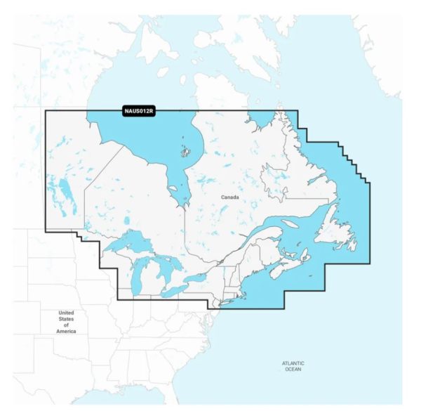 GARMIN 010-C1466-30 NAVIONICS+ CANADA EAST & GREAT LAK, Compatible With Chart Plotters (See Compatibility Chart); Detailed Coverage Of Canada East And Great Lakes - Rivers And Coastal; Region Code: NAUS012R; On SD/Micro-SD Card
