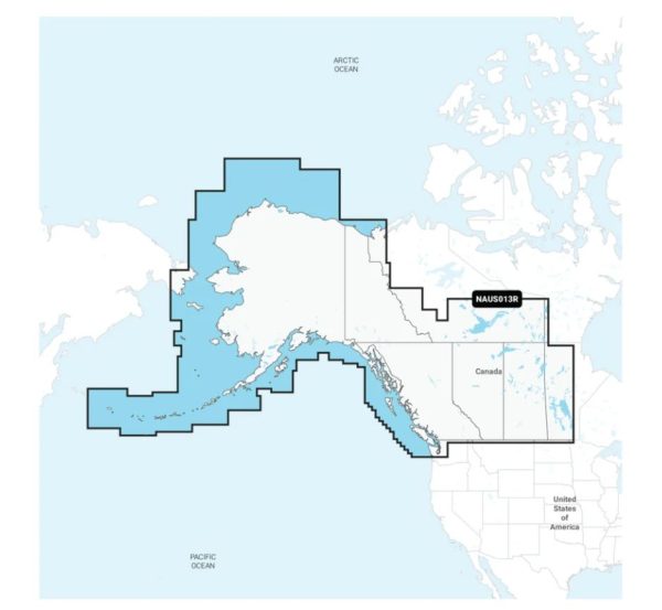 GARMIN 010-C1467-30 NAVIONICS+ CANADA WEST & ALASKA, Compatible With Chart Plotters (See Compatibility Chart); Detailed Coverage Of Canada West And Alaska - Lakes Rivers and Coastal; Region Code: NAUS013R; On SD/Micro-SD Card