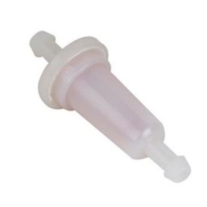 HELIX RACING 118-9031 FUEL FILTER 1/4FT (6MM) CONICAL S, Complete Assembly; In-Line; 1/4 Inch Inlet/Outlet; Small Diameter Conical Shape; 150 Micron Nylon Mesh Screen Element; White Housing; 700 To 710 Milliliter Per Minute Flow Rate; Single