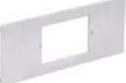 HUBBELL AFP14G PLATE, ANG,1-G,4P,GY