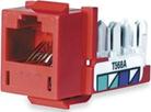 HUBBELL HXJ5ER JACK,HXJ,CAT5E,8POS,UNI A/B,RD