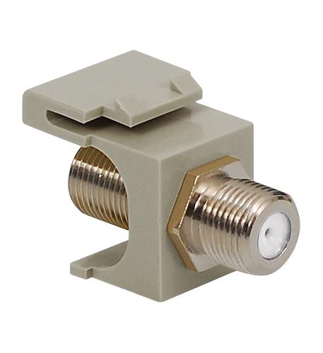 ICC IC107B5FGY MODULE, F-TYPE, NICKEL PLATED, GRAY