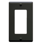 ICC IC107DFSBK Face Plate Decorex 1-Gang Black