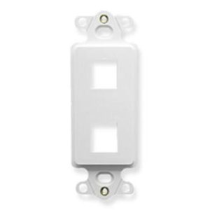 ICC IC107DI2-WH INSERT, DECOREX, 2-PORT, WHITE
