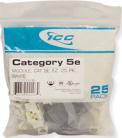 ICC IC107E5CWH RJ45 (CAT5)-WHITE (25-PK)
