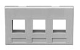 ICC IC107FM3GY Face Plate Furniture 3-Port Grey