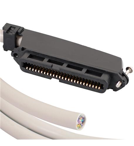 ICC ICPCSTFB05 25-PAIR CABLE ASSEMBLY, F-BLUNT, 90°, 5