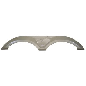 ICON 12256 Fender Skirt; Tandem Axle; Fits Keystone Brands Including Montana Mountaineer; 74-5/8 Inch Length x 12 Inch Height; Champagne; ABS Plastic; Tandem; Single
