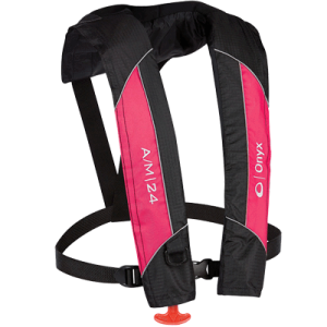 ONYX 132000-105-004-14 A/M-24 Auto/Manual Life Jacket, Pink