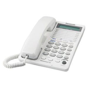 PANASONIC KX-TS208W 2-Line Feature Phone with LCD White