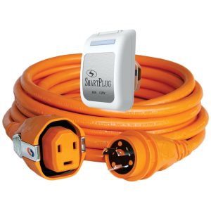 SMARTPLUG C30503BM30PW 30 AMP DUAL CONFIGURATION 50FT CORDSET WITH TWIST-TYPE CONNECTION & 30 AMP NON-METALLIC WHITE INLET
