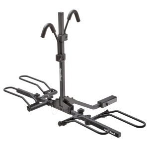 SPORT RACK SR2901B Bike Rack; Crest 2; 1-1/4 Inch And 2 Inch Receiver Hitch Mount; Holds 2 Bikes; Frame Clamp; With Lock; Foldable; Powder Coated; Black; Steel