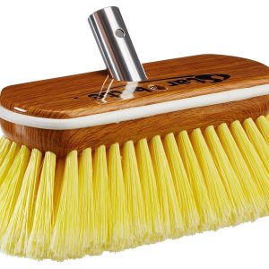 STAR BRITE 040170 Car Wash Brush; Rectangular Brush Head; Head Attachment Only; Without Hose Connection; Yellow Soft Bristle With Synthetic Wood Head; Without Soap Dispenser; With US Label