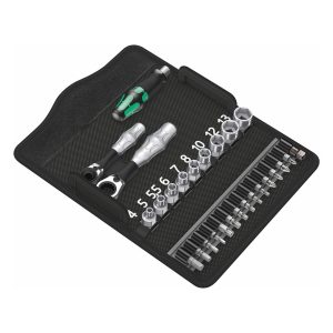 WERA 05135918001 Kompakt Zyklop Mini 2 Metric Socket/Bit Driver Set (27-Piece Set)