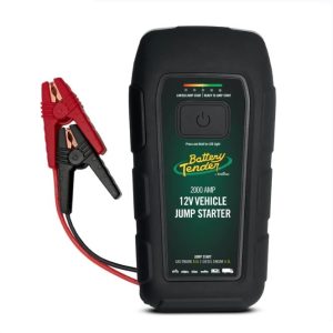 BATTERY TEND 030-2030-WH AUTOMOTIVE Used To Start 12 Volt Batteries On A Car/ Boat/ SUV/ Truck; 2000 Peak Amp; With One 12 Volt/ One 9 Volt/ One 5 Volt Outlets; With LED Flashlight