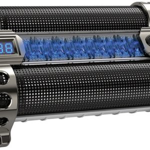 BOSS AUDIO CAP8 8 Farad Capacitor Digital Voltage Meter Black Chrome Active Light Show