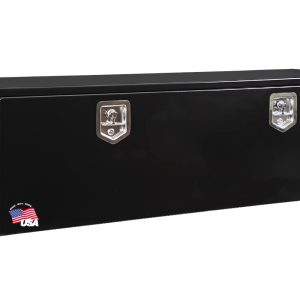BUYERS PROD 1702315 Black Steel Underbody Truck Box With Lockable T-Handle Latch, 18 x 18 x 60 Inch, Made In The USA, Contractor Tool Box, Tool Chest For Storage & Organization, Durable Job Box