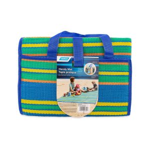 CAMCO 42805 Handy Woven Mat 60in x 78in, Built in handle, great for picnics, beach or any outdoor activity