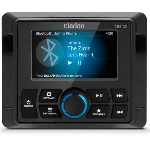 CLARION 010-03228-00 SOURCE UNIT REMOTE CONTROLLER: FULL For Use With CMM-30 And CMM-30BB Radio; With 3 Inch Full Color LCD Display; Wired; IP67 Waterproof