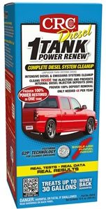 CRC 05816 1 TANK POWER RENEW GAS Fuel System Cleaner; Use To Clean Emission System/ Internal Diesel Injector Deposits In Diesel Engines; 15 Ounce Bottle; Single
