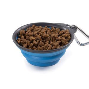 DEXAS PW2004322194 Pets Collapsible Travel Cup, Small/1 Cup Capacity, Pro Blue