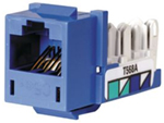 HUBBELL HXJ6BK JACK HXJ CAT6 8POS UNIA/B BK