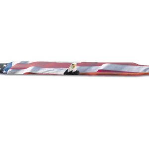 HUSKY LINERS 2818159 HOOD SHIELD FLAG Medium Profile; USA Flag With Eagle; Acrylic