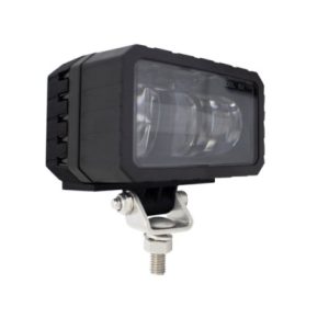 JW SPEAKER 0530303 24V LED FOG LIGHT - 2 LIGHT KIT WIT LED Bulb; 3.4 Inch Length x 3.31 Inch Width Rectangular Housing; 0.66 Amp Draw At 24 Volt DC; Fog Beam; 2080 Raw Lumens/ 725 Effective Lumens; Clear Polycarbonate Lens